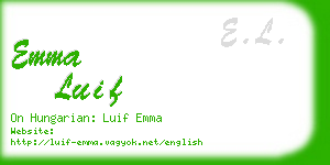 emma luif business card